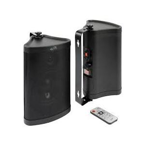 iLive - Patio+ Bluetooth Indoor/Outdoor Water-Resistant Speakers (Pair) - Black