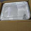 Alpha Living 6 Pack - Disposable Chafing Dish Buffet Set, Half Size Pans, Welded Body Food Warmers for Parties, Fuel Cans Complete Set, Warming Trays (Complete Kit (with Racks))