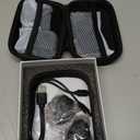 PQRQP 3 in 1 Microphone for iPhone/Android/Camera, Wireless Microphones, 328ft Transmission, 18H Battery Life, Mini Microphone for Record Interview, Vlogs, YouTube, Tiktok (Ebony Black)