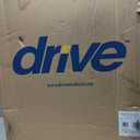 Drive Medical 10257RD-1 4 Wheel Rollator Walker With Seat, Steel Rolling Walker, Height Adjustable, 7.5" Wheels, Removable Back Support, 300 Pound Weight Capacity, Red