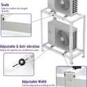Mxclimate Mini Split Ground Stand for Ductless Mini Split Condenser Heat Pump System.Double Levels Floor Stand Ground Mounting Bracket for 9000-18000 BTU