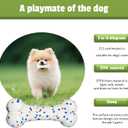 3 x SYMHOBBY Indestructible Dog Toys Balls for Small Dogs 1.97inch Durable Bouncy Floating Interactive Toys with Pull Ring and Bone 3Pcs
