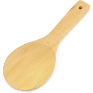 uxcell Wooden Rice Paddle 9.1 Inch Rice Spoon Non Stick Rice Spatula Rice Cooker Spoon Home Kitchen Tools 