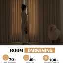 Beauoop Beige Velvet Curtains 90 Inches Long 2 Panels for Bedroom Living Room Soft Luxury Room Darkening Thermal Insulated Soundproof Rod Pocket Window Treatments Drapes, 52X90 Set of 2