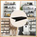 5 Pcs Wire Rack Covers 26x16x3 inch PVC Pantry Shelf Cover 0.31 inch Thick Removable Closet Wire Rack Shelf Covers,Decoration Kitchen Bathroom Office Shelving(Black,26x16x3inch)