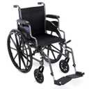 Invacare Wheelchairs for Adults, Flip-Back Padded Desk-Length Arm, Swing-Away Footrests, Portable, Folding, Lightweight Design, Vinyl Upholstery, 16-Inch Seat, 300-lb Capacity Manual Wheelchair