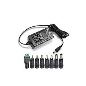 12V 2A AC Adapter Charger with 8 Tips, ac/dc Adapter 100240v, 50/60hz 12 Volts 2000mA DC in 12V Power Supply Cord for Seagate & WD My Book WD LED Strip Light, CCTV Camera,Router, DC 12V 1.5A 1a Cable