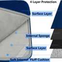 Laptop Case 14 inch, Shockproof Protective Computer Cover Flip Case Briefcase Carrying Bag Compatible with 14" HP, Lenovo, Asus, Acer, Notebook, Chromebook Computer, Blue