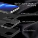 K TOMOTO Compatible with iPhone 13 Pro Max Case for Women, [Drop Protection] [Anti-Fingerprint] [Anti-Scratch] Shockproof Soft-Touch Silicone Phone Case for iPhone 13 Pro Max 6.7", Black