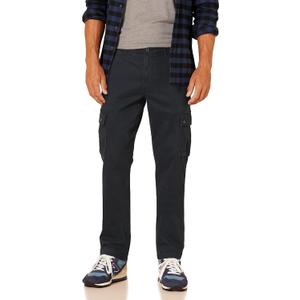 Amazon Essentials Men's Slim-Fit Stretch Cargo Pant ((33W x 28L, Black)