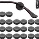 Glasses Ear Grips 10 Pairs Eyeglass Temple Tip Sleeve Holder,Silicone Ear Hook Anti-Slip For Kids and Adults (Black)