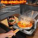 Countertop Electric Pizza Oven, 850°F, 6 Presets with DIY, Black