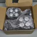 Motion Sensor Outdoor Lights, Battery Operated Outdoor Light, 1000LM Motion Detector Lights for Outside, 6000K LED Security Light Battery Powered Spotlight for House Wall, Black(2 Pack)