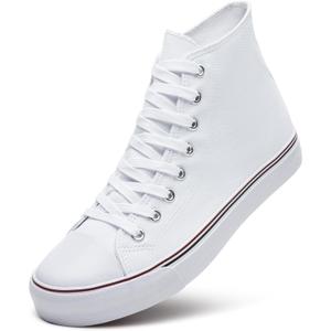 ZGR Men's High Top Canvas Sneakers Lace Up Classic Casual Walking Shoes 9