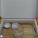 Charcuterie Board with Lid and Handle  Bamboo Travel Snack Tray with 5 Sections and 2 Dip Bowls, 11x14 inches, Covered Portable Cheese Platter for Picnics, Parties, Gifts