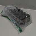 Ice Cube Tray 4 Pack, Easy-Release & Flexible 56 pcs Silicone Ice Cube Trays with Spill-Resistant Removable Lid, Stackable Ice Trays with Covers for Freezer, Cocktail (Black Gray)