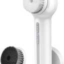 Face Scrubber Exfoliator, TOUCHBeauty Upgraded Rechargeable Electric Facial Cleansing Brushes with 3 Brush Heads,360 Spin Rotation for Exfoliating, Massaging and Deep Cleansing, Waterproof