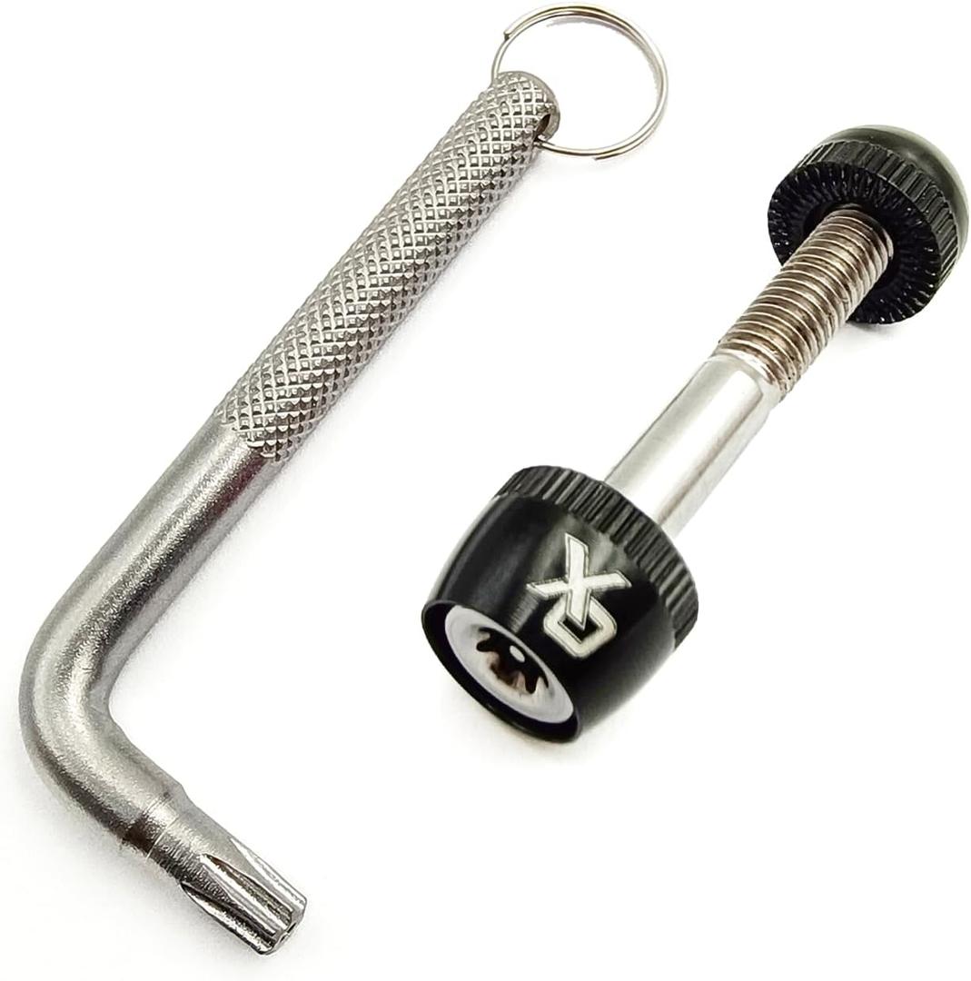 ONIPAX Bike Binder Bolt Alloy Seatpost Clamp (Anti-Theft(Black))