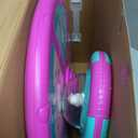 RMOKA Unicorn Sit and Spin Toy for Toddlers Girls Ages 1-3 2-4, Birthday Gift for 2 3 4 Years Old Girl, 360 Spin Seat Kids Indoor Interactive Sensory Toy with LED & Music