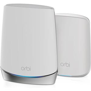 NETGEAR Orbi Whole Home Tri-Band Mesh WiFi 6 System (RBK652S) – Router + 1 Satellite Extender - Security Features - Coverage up to 3,500 sq. ft., 40 Devices - AX3000 (up to 3Gbps)