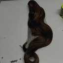 FESHFEN Ponytail Extensions, Long Claw Clip in Ponytail Hairpiece Synthetic Pony Tails Hair Piece Natural Wavy Hairpieces for Women, Chestnut Brown 25 inch