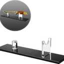 noonebutyou Knife Display Stand, Acrylic Knife Holder for Home Decor (Black Base)