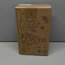 Christmas Snowman Paper Towel Holder, Cute Snowman Christmas Tree Decorations for Kitchen Bathroom & Home, Farmhouse Winter Decor, Resin Stainless Steel Paper Towel Stand, Holiday Xmas Gift Idea