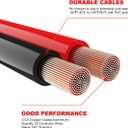 0 Gauge 25 Feet Heavy Duty Jumper Cables,Long Booster Jumping Wires