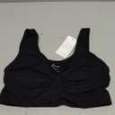 FeelinGirl Bras for Women No Underwire Seamless Smooth Bralette Full Coverage Comfy Everyday Bras with Wide Straps (X-Large, Black)