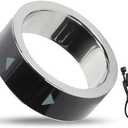 Yoidesu Smart Ring, Fingertip Bluetooth Remote Control, Remote Control APP Page Turner, Scrolling Rings Rechargeable Camera Remote for Phones Tablets (Size 17, 56mm)