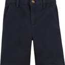 Levi Strauss Signature Gold Girls' Uniform Shorts (12 Years, Jet Black)