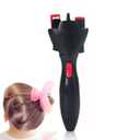 Electronic Hair Rollers, Auto Smart DIY Hair Styling Tools, Electric Quick Twister and Braider Machine, Battery Powered (Not Included)