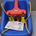 Little Tikes Snug 'n Secure Blue Swing with Adjustable Straps, 2-in-1 for Baby and Toddlers Ages 9 Months - 4 Years