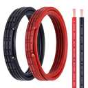 Geosiry 8 Gauge Battery Cable, 15FT Red + 15FT Black 8 AWG Welding Cable, Stranded Oxygen-Free Pure Copper Wire for Automotive, Battery, Solar, Marine and Generator