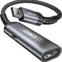 JSAUX USB C to HDMI and Charger Adapter | 4K@60Hz 2-IN-1 Type C to HDMI Adapter with PD Fast 100W Compatible with Thunderbolt 3/4, iPhone 16 Pro Max MacBook Pro/Air iPad Galaxy S24 Steam Deck ROG Ally