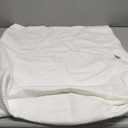 Bamboo Viscose Top Layer Wedge Pillow Case Cover 24x24x10, Moisture-Wicking, Cooling and Breathable Wedge Pillow Cover with Zipper (White)