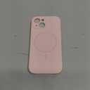Miracase Compatible with iPhone 15 Case, [Soft Anti-Scratch Microfiber Lining], Liquid Silicone Case Gel Rubber Shockproof Drop Protection Phone Case for iPhone 15, Sand Pink