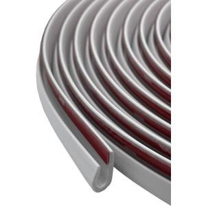 Edge Trim Self Adhesive Rubber U Channel Edge Trim Metal Edge Protection Guard for Most Car Doors, Hatches, Lockers, Panels (10Ft, White)