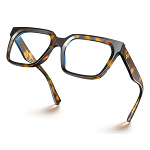 VISOONE Rectangle TR90 Blue Light Blocking Glasses Computer Eyewear with Preppy Look for Women and Men Cougar