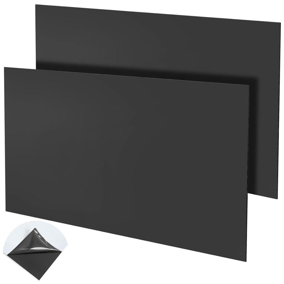 Blulu 2 Pcs Aluminum Composite Panel, 1/8" Thick Rectangle Aluminum Plastic Composite Sheet Plate for Industry Crafting Handcraft DIY Projects (36"x24")