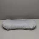 RESTCLOUD Adjustable Lumbar Support Pillow for Sleeping Memory Foam Back Support Pillow for Lower Back Pain Relief and Sleeping, Lumbar Support Pillow for Bed and Chair (Includes a removable pad, Moon Grey)