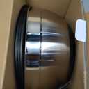 Umite Chef Mixing Bowls with Airtight Lids，6 piece Stainless Steel Metal Nesting Storage Bowls, Non-Slip Bottoms Size 7, 3.5, 2.5, 2.0,1.5, 1QT, Great for Mixing & Serving(Black)