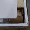 Merax Full Size House Platform Bed with LED Lights, Storage Shelves & Drawers - Bed with Guardrail, Sturdy Pine Wood & MDF Frame, White