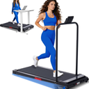 Compact Treadmills for Home, 3.0HP Portable Walking Pad Treadmill with Incline, 0.6-7.6MPH Electric Walking Pad Treadmill with Handle Bar