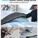 3 x Wigoo 2025 Upgrade All-Season Car Windshield Cover - 600D Heavy-Duty Magnetic Cover for Snow/Sun/Dust/Rain, Fits Sedans & Small to Mid-Size SUVs, Year-Round Car Shield Outdoor Accessories