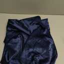 Luxbedding Satin Pillowcase Pillow Cases Standard Size, Cooling Satin Pillowcase for Hair and Skin, Silk Pillowcase 2 Pack - Navy Blue Pillow Case