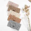CLLOT Super Stretchy Soft Knot Headbands with Hair Bows Head Wrap Hair Accessories For Newborn Baby Girls Infant Toddlers Kids