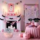 62 Pcs Pink Halloween Cauldron Disco Ball Decorations Indoor DIY Bubbling Cauldron 12.6 Inch Pink Witches Pot Halloween Party Kitchen Table Home Decoration Set