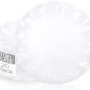 LIYH 20 Pcs Scalloped Plastic Plates Reusable 10 In - White Scalloped Plastic Dinner Plates Camping Unbreakable Outside Plate Dishwasher Safe for Wedding Party Birthday Picnic - BPA Free