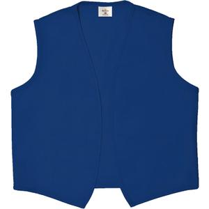Unisex Vest No Pocket No Buttons Made in The USA (Medium, Royal Blue)
